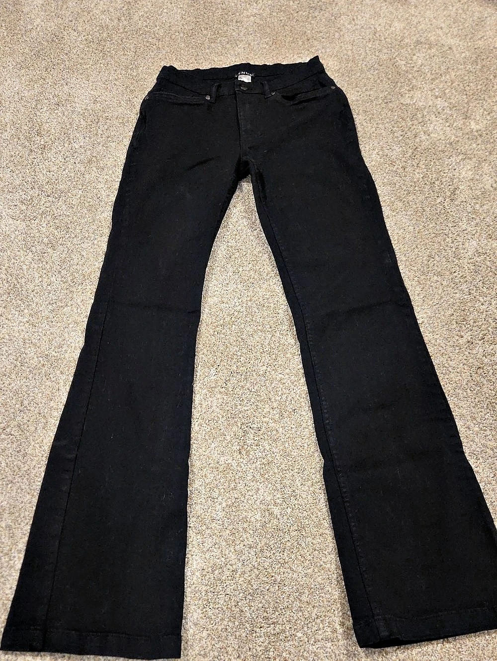 Venus Black Flare Jeans Size 4L Like New